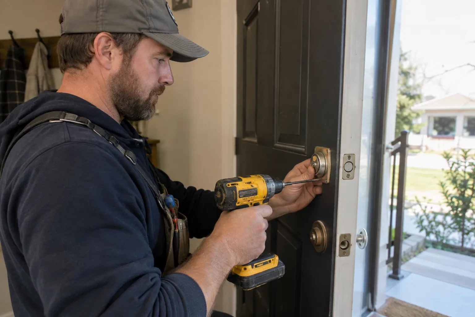 Illustrative locksmith scene